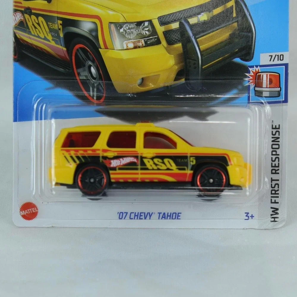 Hot Wheels Yellow '07 Chevy‎ Tahoe First Response RSQ Toy Car - NEW